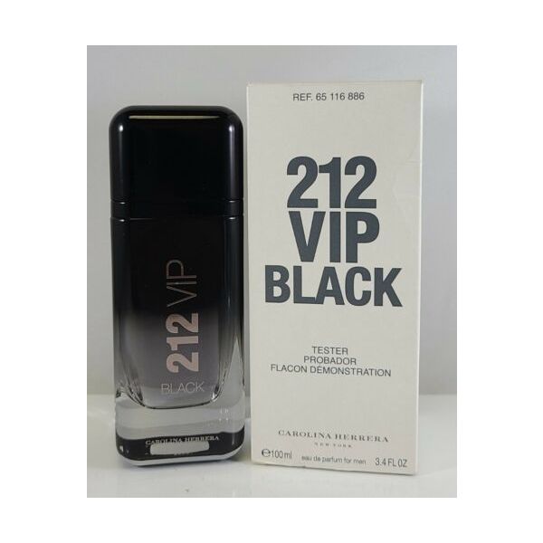 Tester 212 Vip Black By Carolina Herrera 3.4oz Eau De Parfum for Men